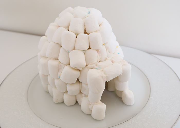 marshmallow igloo craft