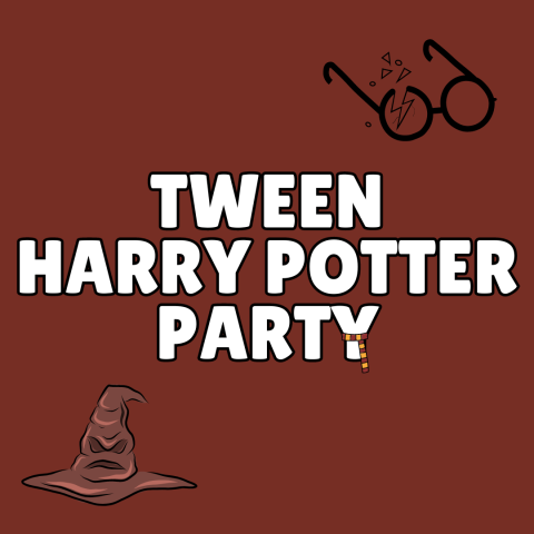 Tween Harry Potter Party with sorting hat and glasses
