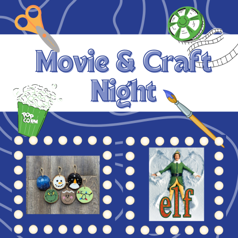 movie & craft night poster