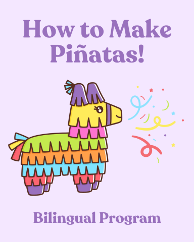 llama pinata with confetti