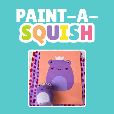 purple frog painting