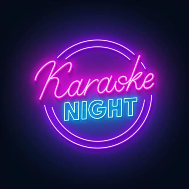 karaoke night neon sign 