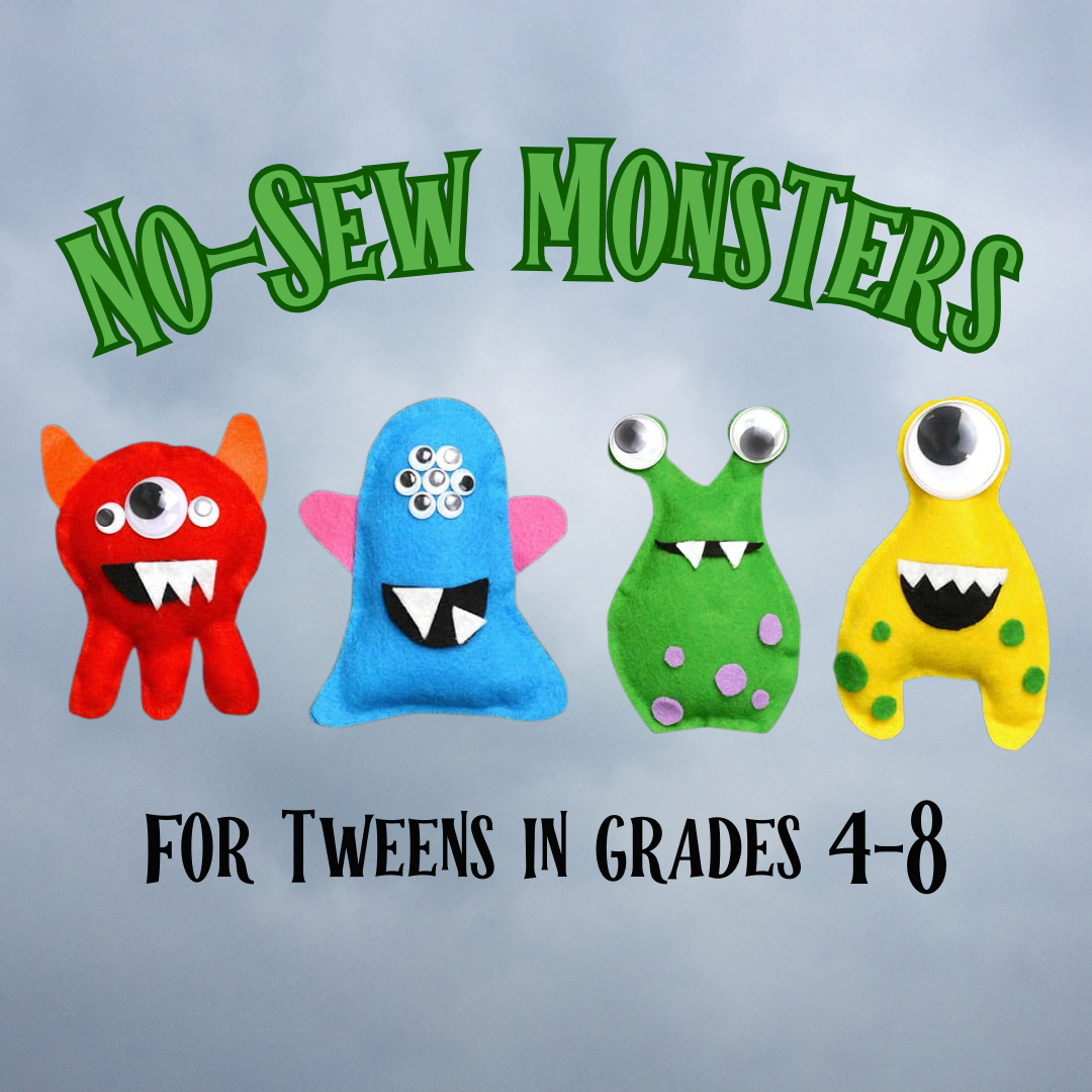 colorful felt monsters